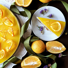 Апельсиновый чизкейк на сиропе топинамбура